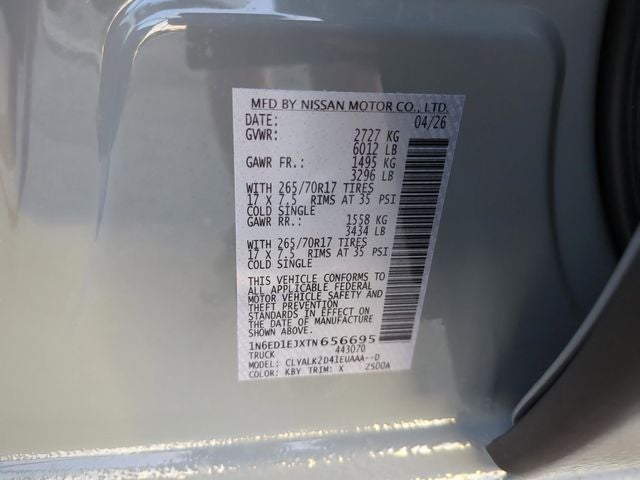 2026 Nissan Frontier PRO-X
