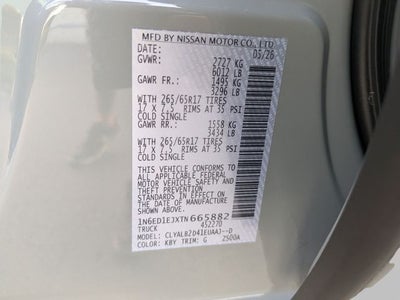 2026 Nissan Frontier SV