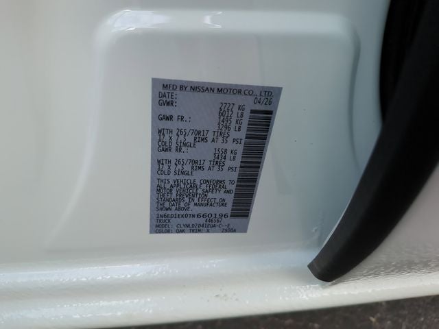 2026 Nissan Frontier PRO-4X