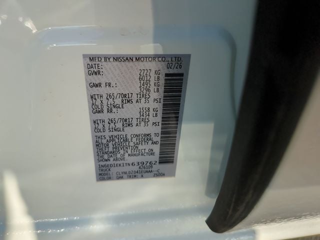 2026 Nissan Frontier PRO-4X