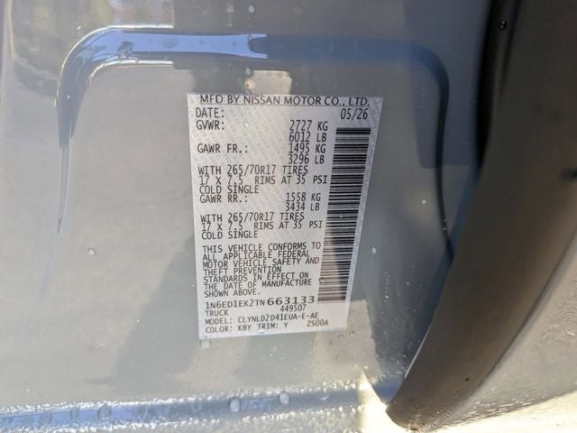 2026 Nissan Frontier PRO-4X