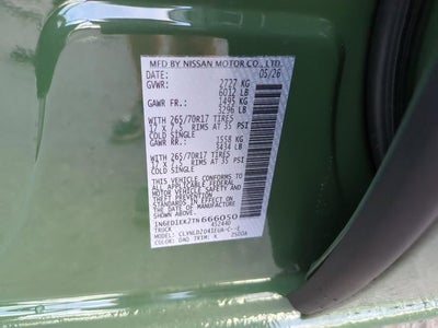 2026 Nissan Frontier PRO-4X