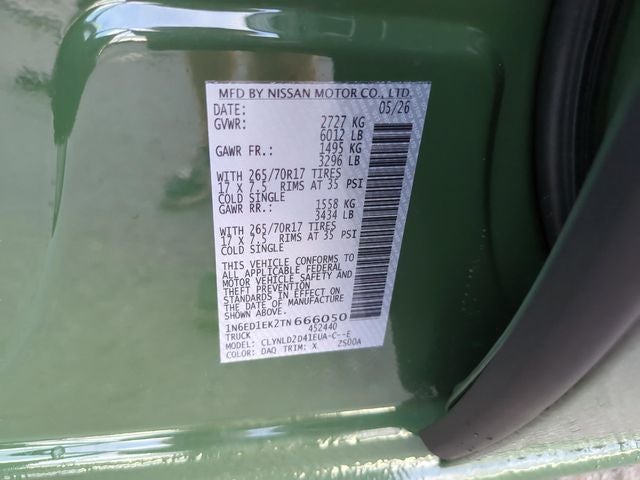 2026 Nissan Frontier PRO-4X