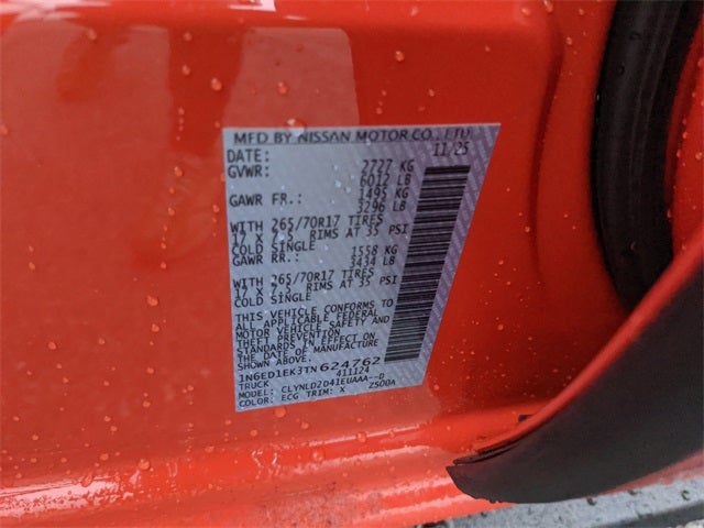 2026 Nissan Frontier PRO-4X