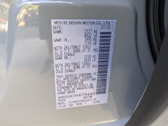 2026 Nissan Frontier PRO-4X w/R Package