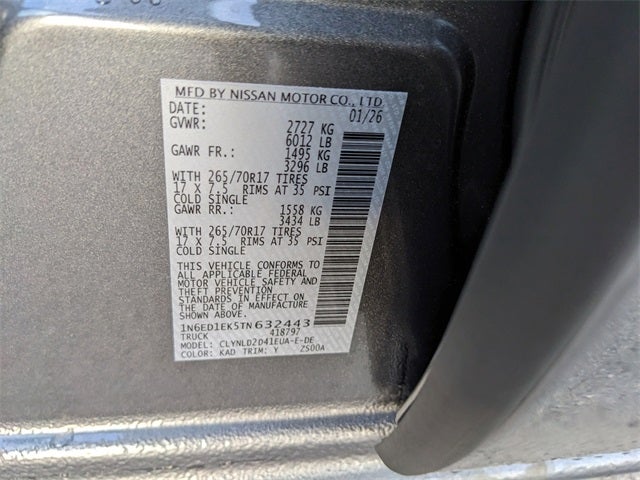 2026 Nissan Frontier PRO-4X