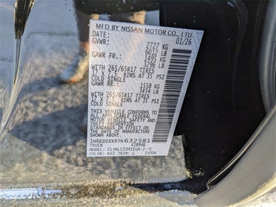 2026 Nissan Frontier SV