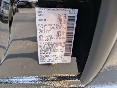 2026 Nissan Frontier PRO-4X w/R Package