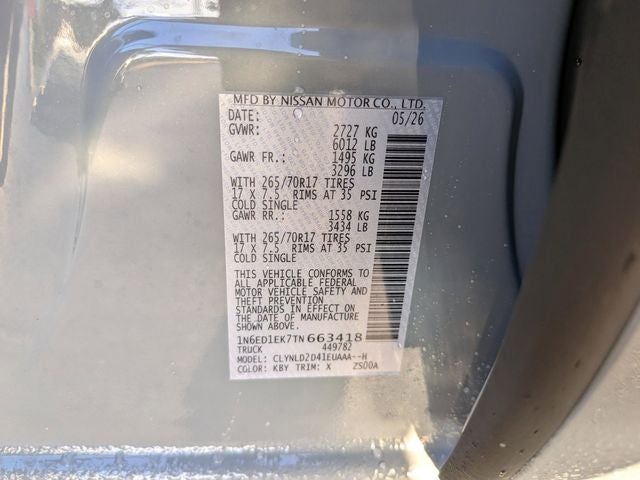 2026 Nissan Frontier PRO-4X