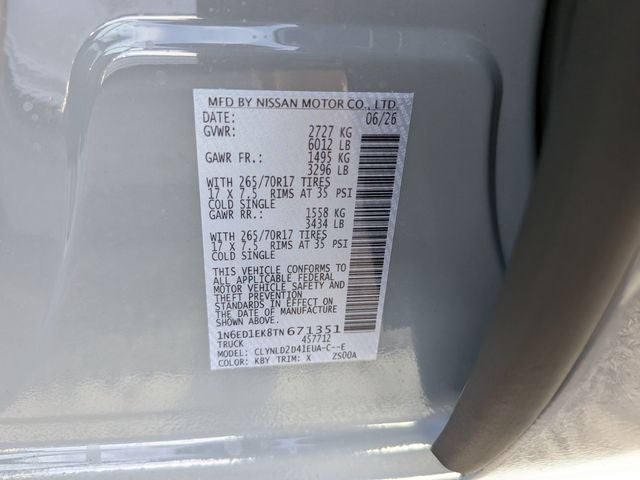 2026 Nissan Frontier PRO-4X