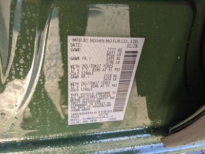 2026 Nissan Frontier PRO-4X