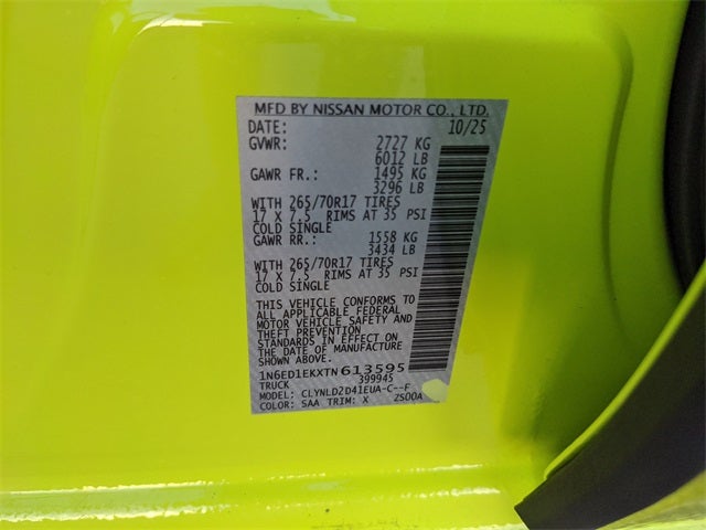 2026 Nissan Frontier PRO-4X