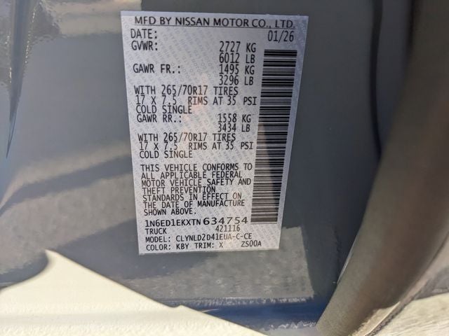 2026 Nissan Frontier PRO-4X