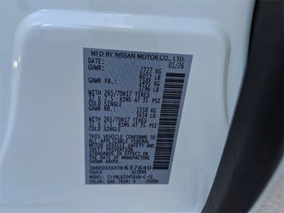 2026 Nissan Frontier PRO-4X