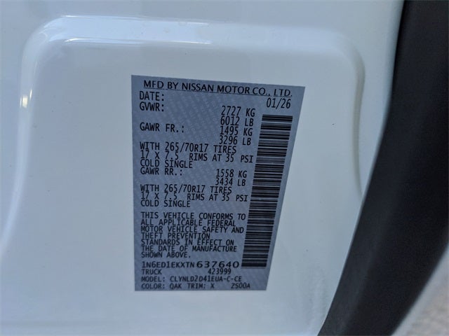 2026 Nissan Frontier PRO-4X