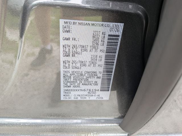 2026 Nissan Frontier PRO-4X