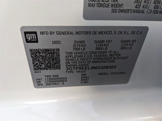 2022 GMC Sierra 1500 Limited AT4