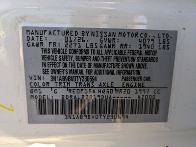 2026 Nissan Sentra S