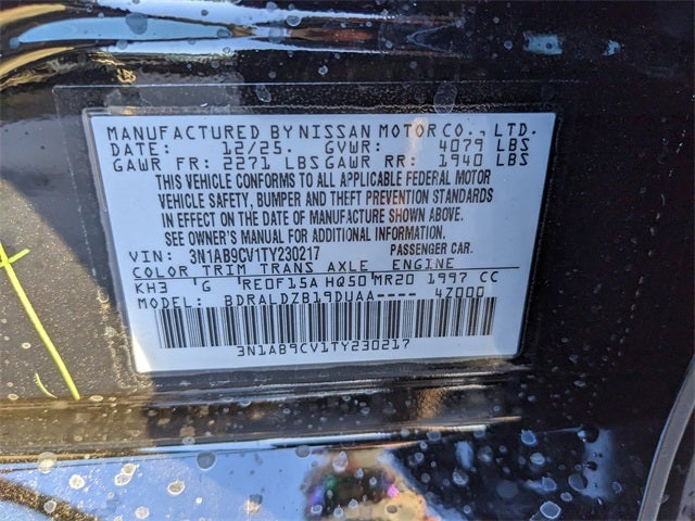 2026 Nissan Sentra SV