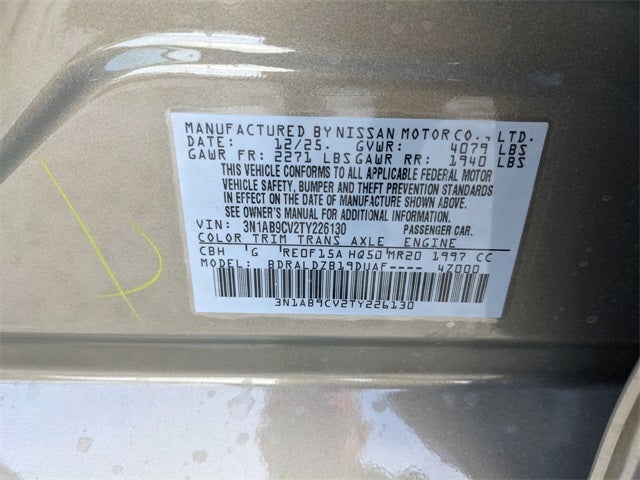 2026 Nissan Sentra SV