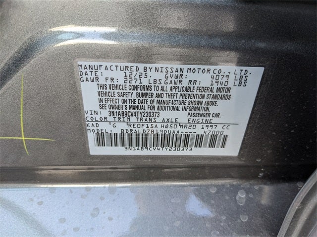 2026 Nissan Sentra SV