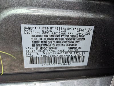 2026 Nissan Sentra SV