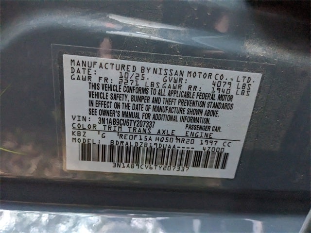 2026 Nissan Sentra SV