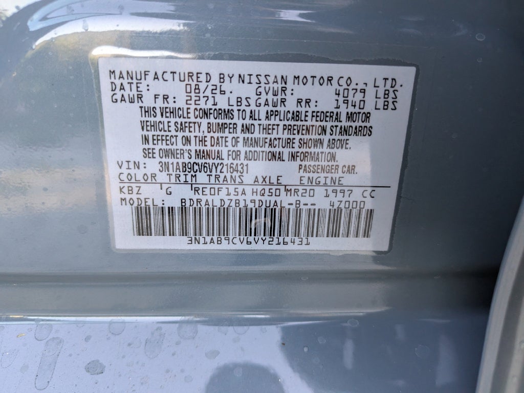 2027 Nissan Sentra SV