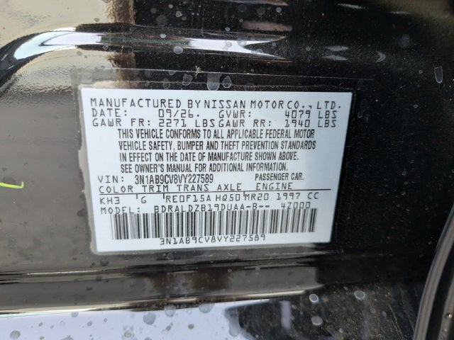 2027 Nissan Sentra SV