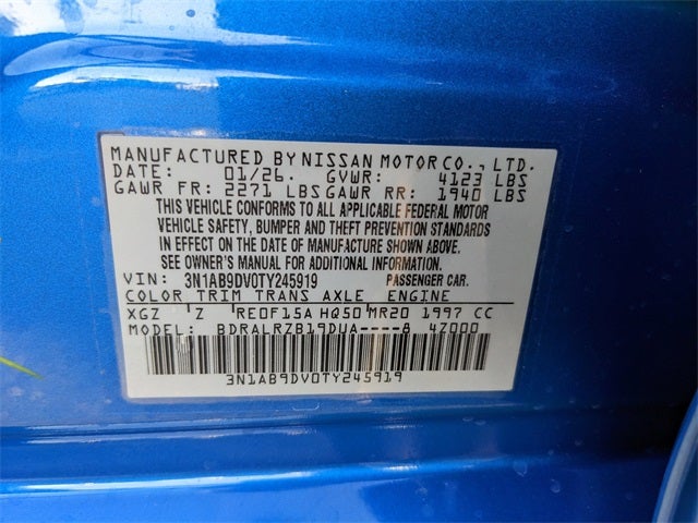 2026 Nissan Sentra SR