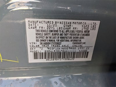 2026 Nissan Sentra SR