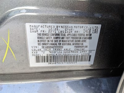 2026 Nissan Sentra SR