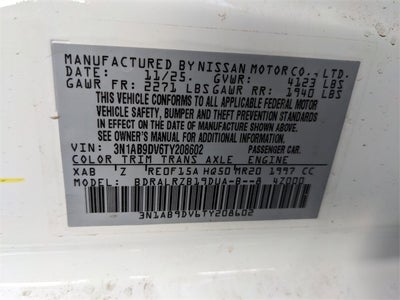 2026 Nissan Sentra SR