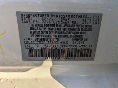 2026 Nissan Sentra SR