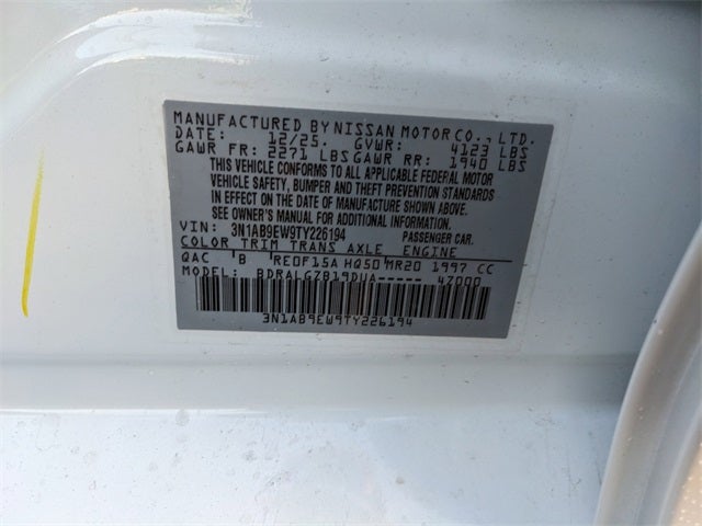 2026 Nissan Sentra SL