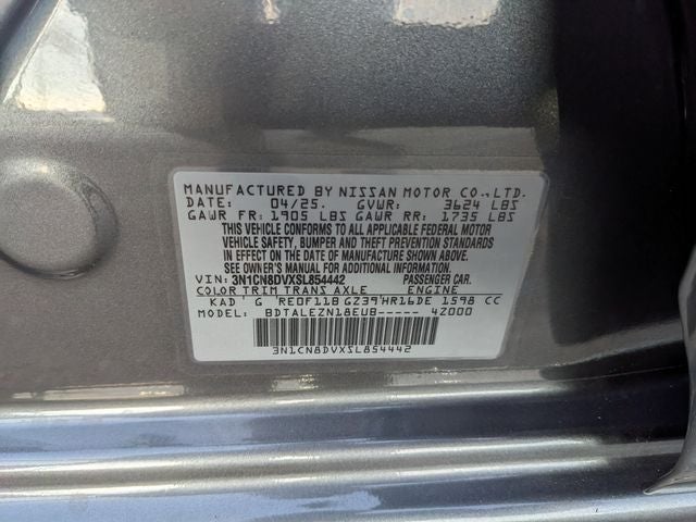 2025 Nissan Versa 1.6 S