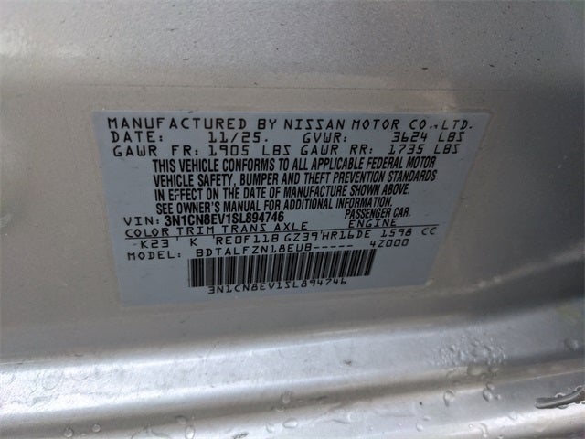 2025 Nissan Versa 1.6 SV