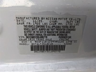 2025 Nissan Versa 1.6 SV