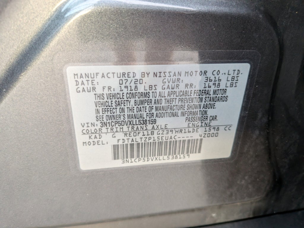 2020 Nissan Kicks SR