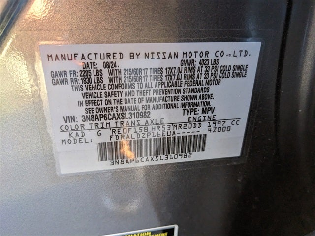 2025 Nissan Kicks SV