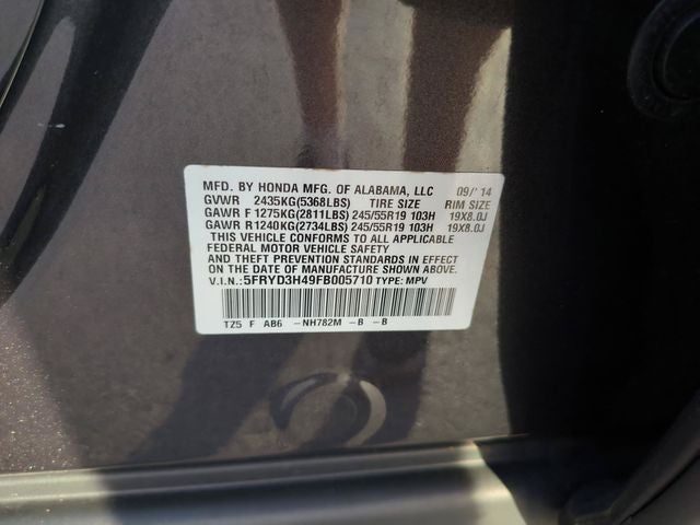 2015 Acura MDX 3.5L Technology Package