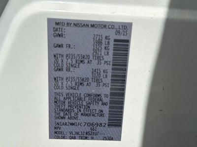 2015 Nissan Pathfinder Platinum