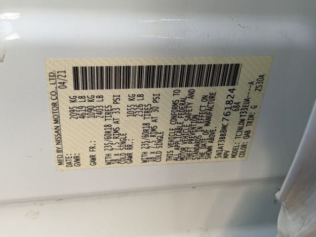 2021 Nissan Rogue SV