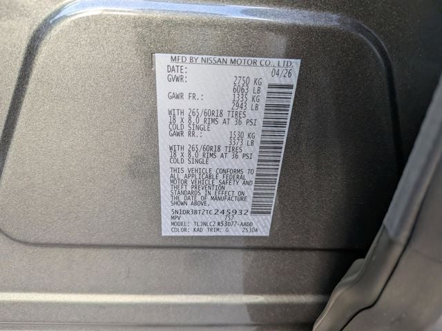2026 Nissan Pathfinder Rock Creek