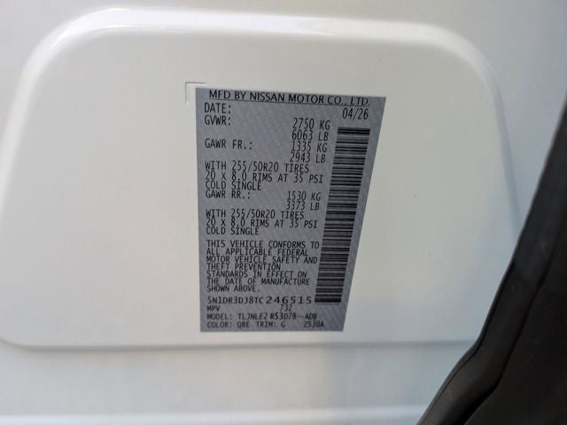 2026 Nissan Pathfinder Platinum