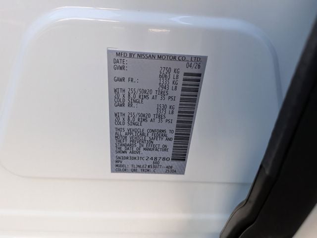 2026 Nissan Pathfinder Platinum