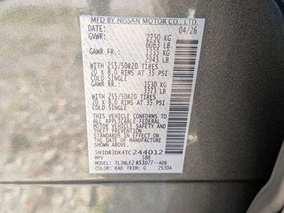2026 Nissan Pathfinder Platinum