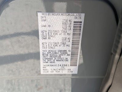 2026 Nissan Pathfinder Platinum