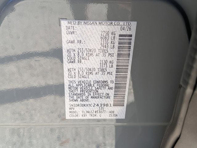 2026 Nissan Pathfinder Platinum
