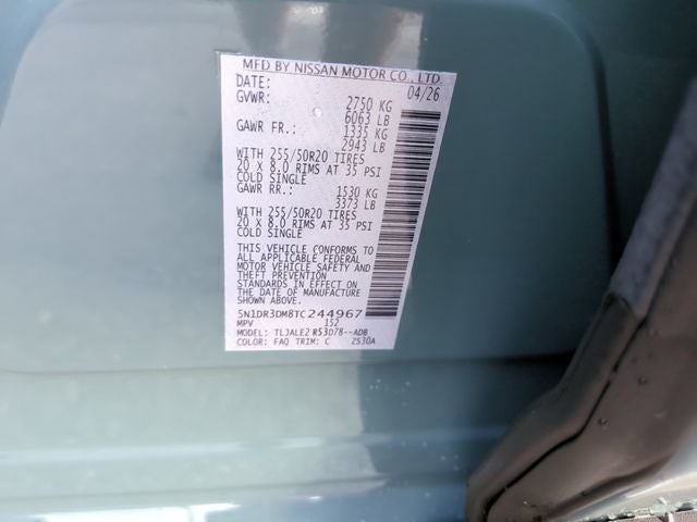 2026 Nissan Pathfinder Platinum